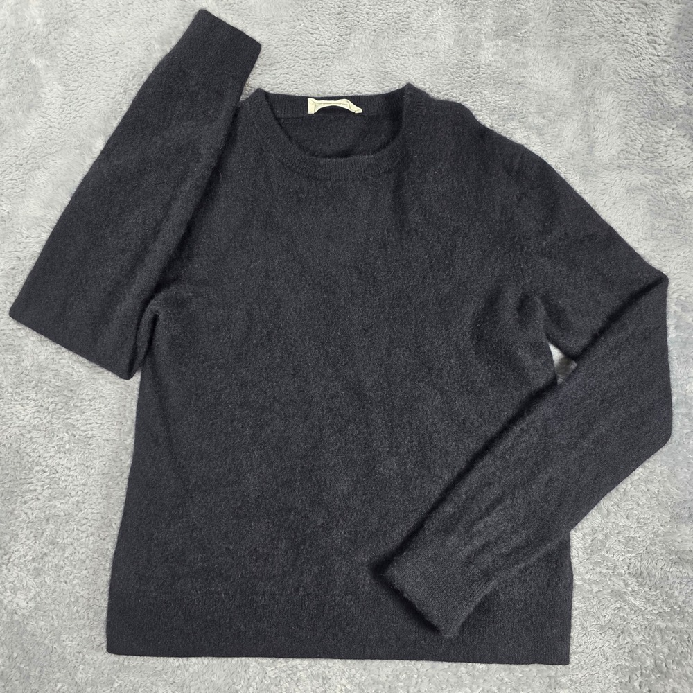 Everlane Recycled Cashmere Crewneck Sweater Black S Soft Girl Preppy Luxury